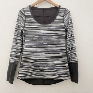 Athleta Reversible long sleeve tee size Medium